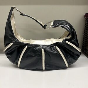 Striking Black and silver handbag